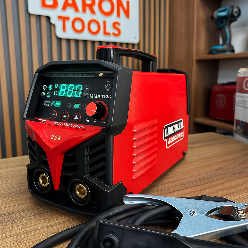 Soldador Lincoln 250A Inversor MMA/TIG – Perfecto para revestida funde electrodo 70/18 - 60/13 - Aguanta trabajo continuo - Kit completo