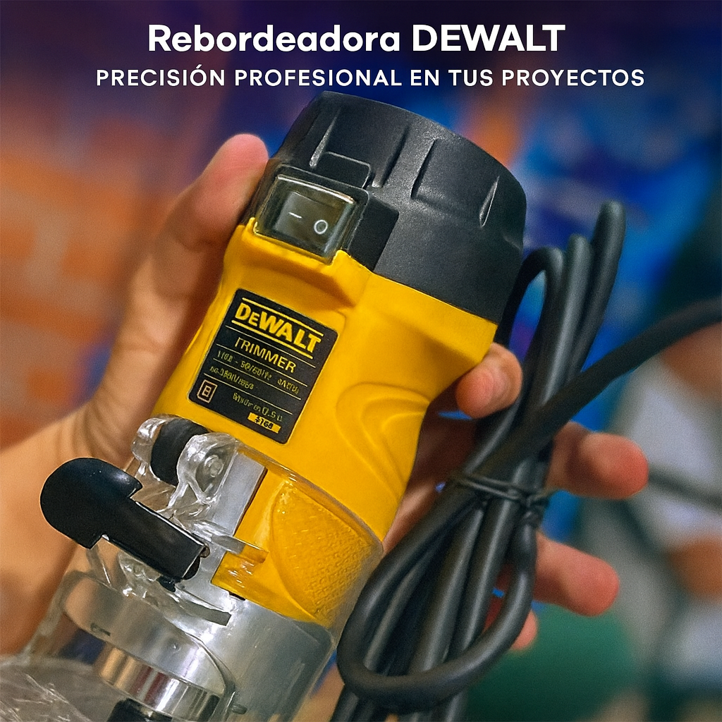 Rebordeadora DEWALT – Precisión y Potencia para Acabados Profesionales