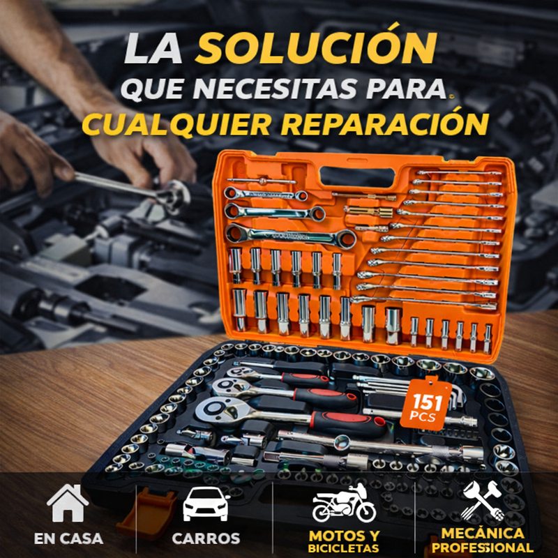 Set De Herramientas 151 Pz Profesional - Alta Calidad 1 Año Garantia foto 6
