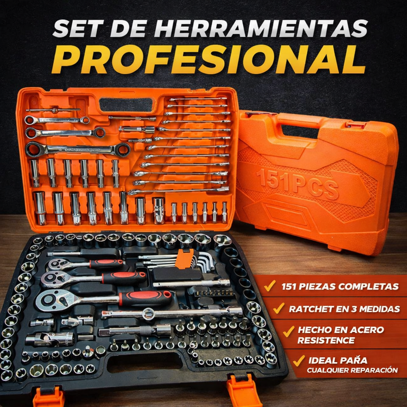 Set De Herramientas 151 Pz Profesional - Alta Calidad 1 Año Garantia foto 5