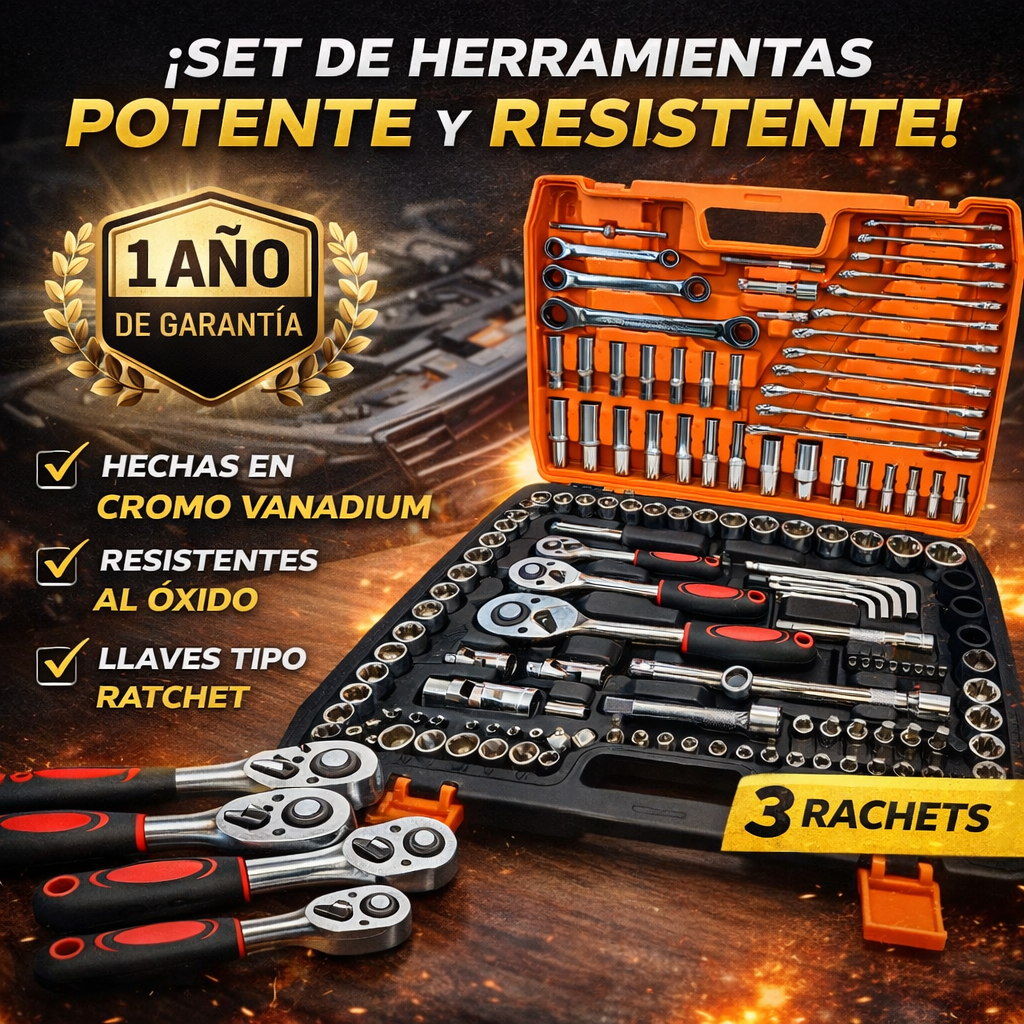 Set De Herramientas 151 Pz Profesional - Alta Calidad 1 Año Garantia - Kit completo