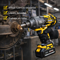 Llave de impacto inalámbrica TEKTOOL ORIGINAL 2 Baterias 4.0 A.h 2000 N.m miniatura 11