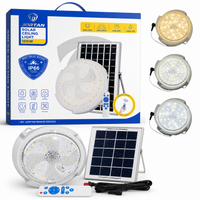 Lámpara Solar Jortan de Techo 100W con Control Remoto y 3 Tonos de Luz miniatura 1