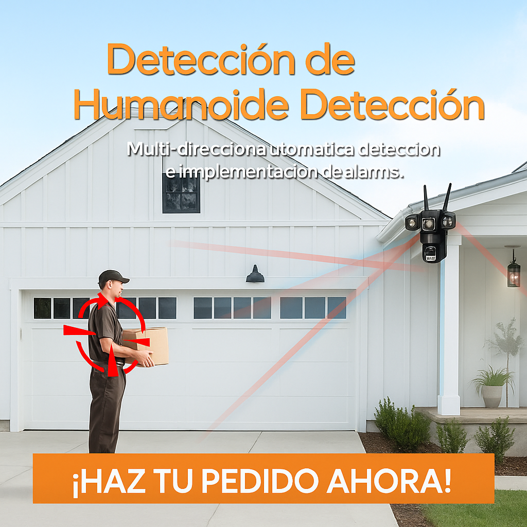 Seguridad Total - Cámara 3 Lentes WIFI Giratorios 360°