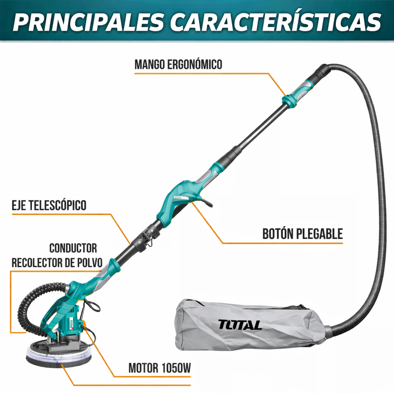Lijadora de Pared y Techo Total 1050W / 100% Original  / 1 año garantía foto 2