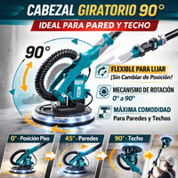 Lijadora de Pared y Techo Total 1050W / 100% Original  / 1 año garantía miniatura 6