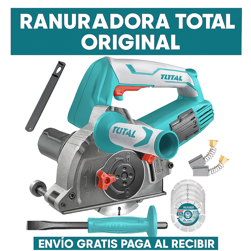 Ranuradora de Pared TOTAL 1500W – Precisión y Potencia para Cortes Profesionales foto 1