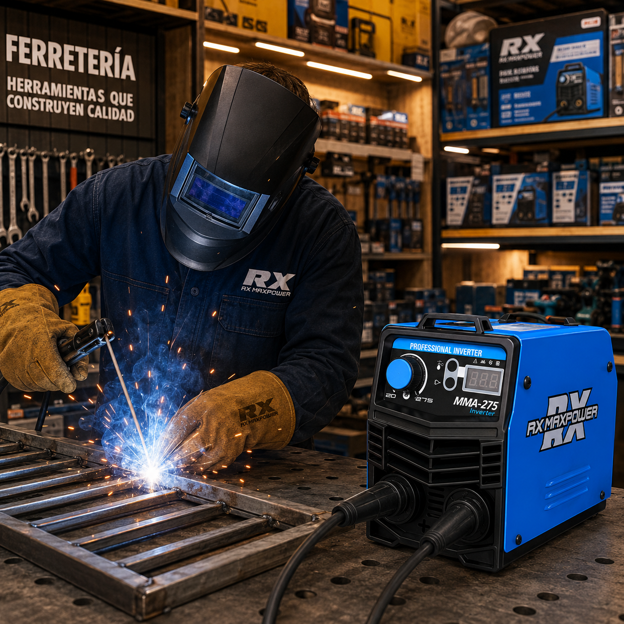 Soldadora Inversora RX Max Power MMA-275 110V/220V / 275A