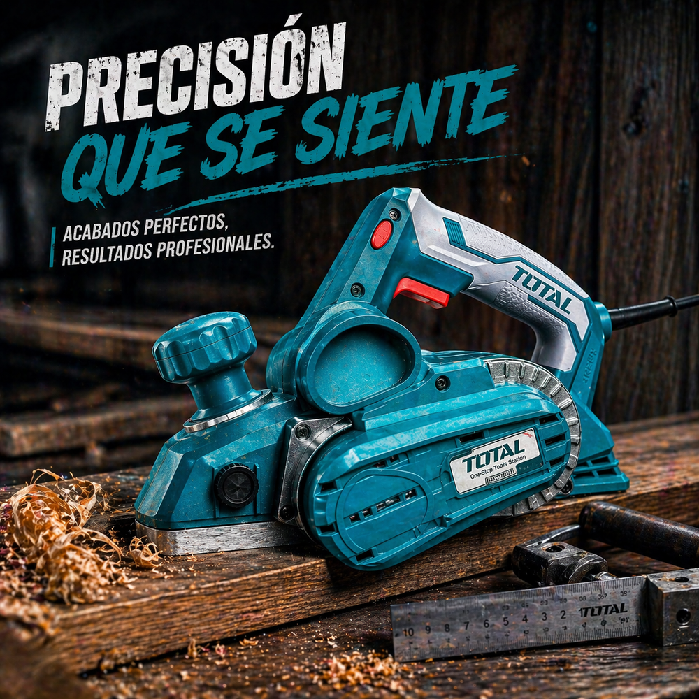 Cepillo Eléctrico Industrial TOTAL 1050W — 82mm Profesional - vista 9