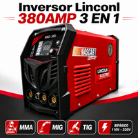 Inversor Multiproceso Lincoln Electric MIG-380A — MMA / MIG / TIG con Kit Completo miniatura 1