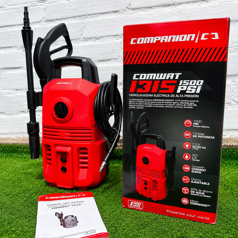Hidrolavadora Eléctrica Companion C3 COMWAT 1315 — 1500 PSI · 1400W con Kit Completo foto 7