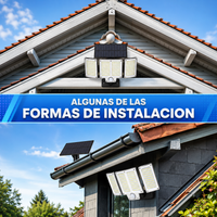 Aplique Solar LED 3 Cabezales con Sensor de Movimiento y Control Remoto miniatura 9