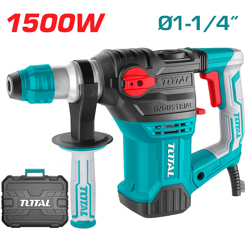 Rotomartillo Industrial SDS Plus 1500W TOTAL – 100% Original - 1 AÑO de Garantía foto 9