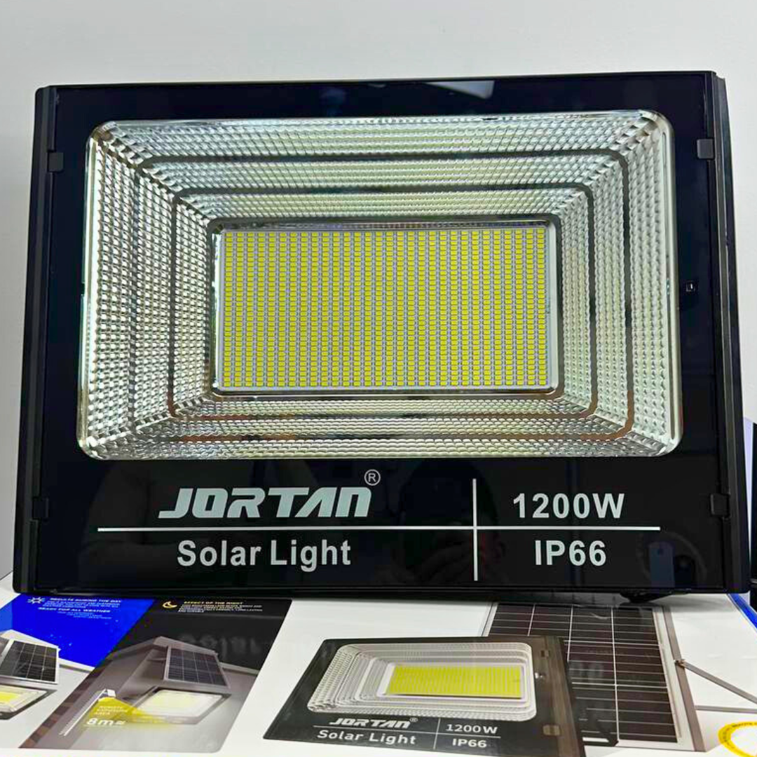 Reflector LED Recargable Solar 1200W – Grande y Potente 1 Año de garantia