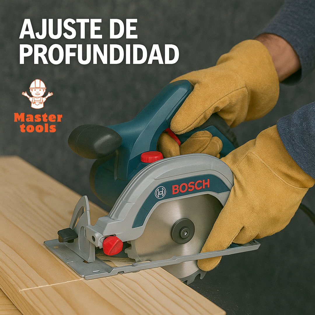 🛠 Sierra Circular Tipo Bosch con Guía Láser – Potencia y Precisión Profesional