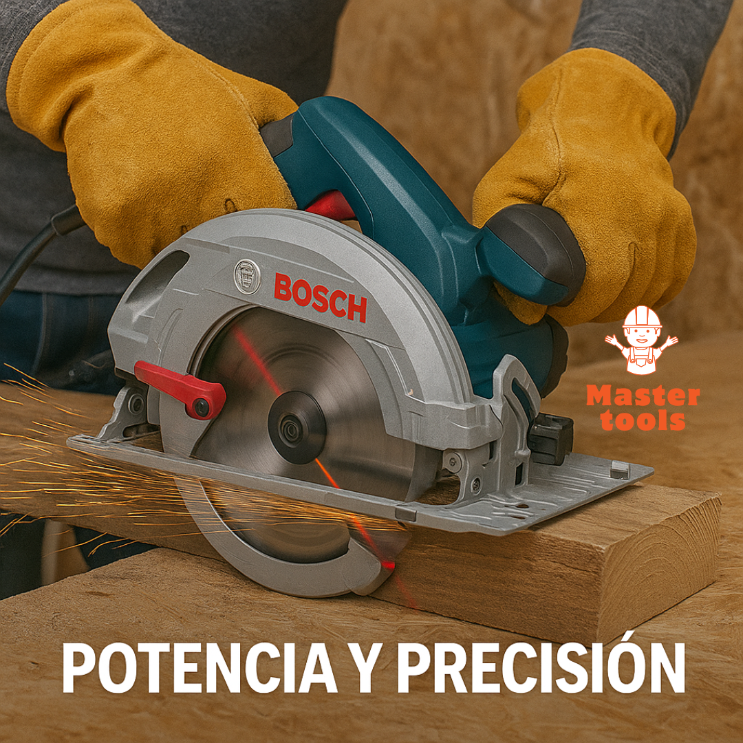 🛠 Sierra Circular Tipo Bosch con Guía Láser – Potencia y Precisión Profesional