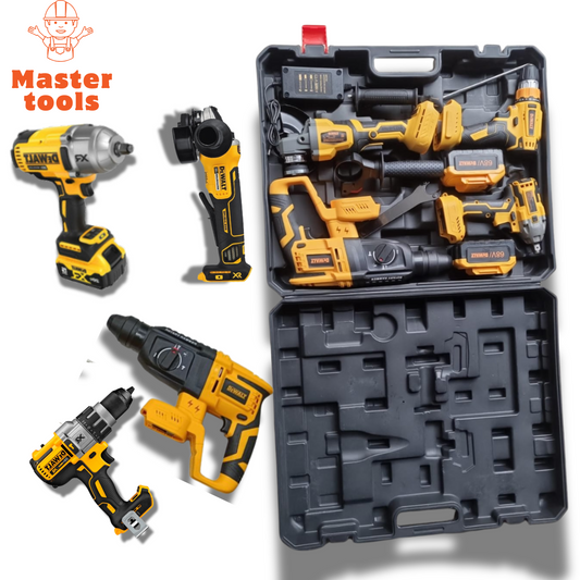 🔧 ¡Combo DeWalt LLave de Impacto,Taladro Percutor, Pulidora y Rotomartillo BRUSHLESS 68V Inalámbrico! 💛⚡