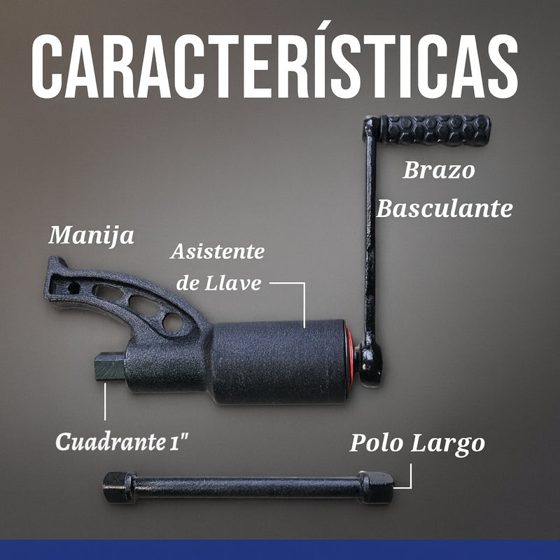Multiplicador de Fuerza Industrial – 4800Nm | Kit Completo con Copas, Adaptador y Maletín foto 13