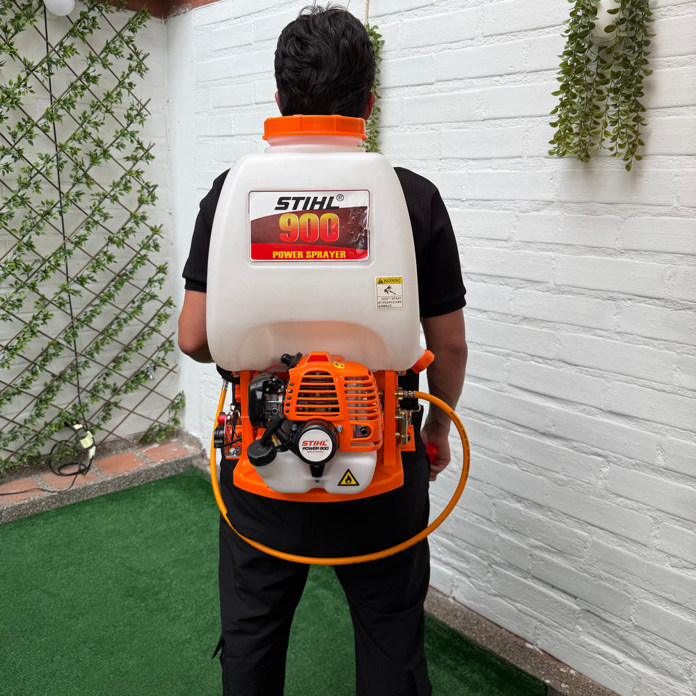 Fumigadora de Espalda tipo Stihl Power 900 a Gasolina — Tanque 20 L · Alcance 12 m | 1 Año de Garantía - 6