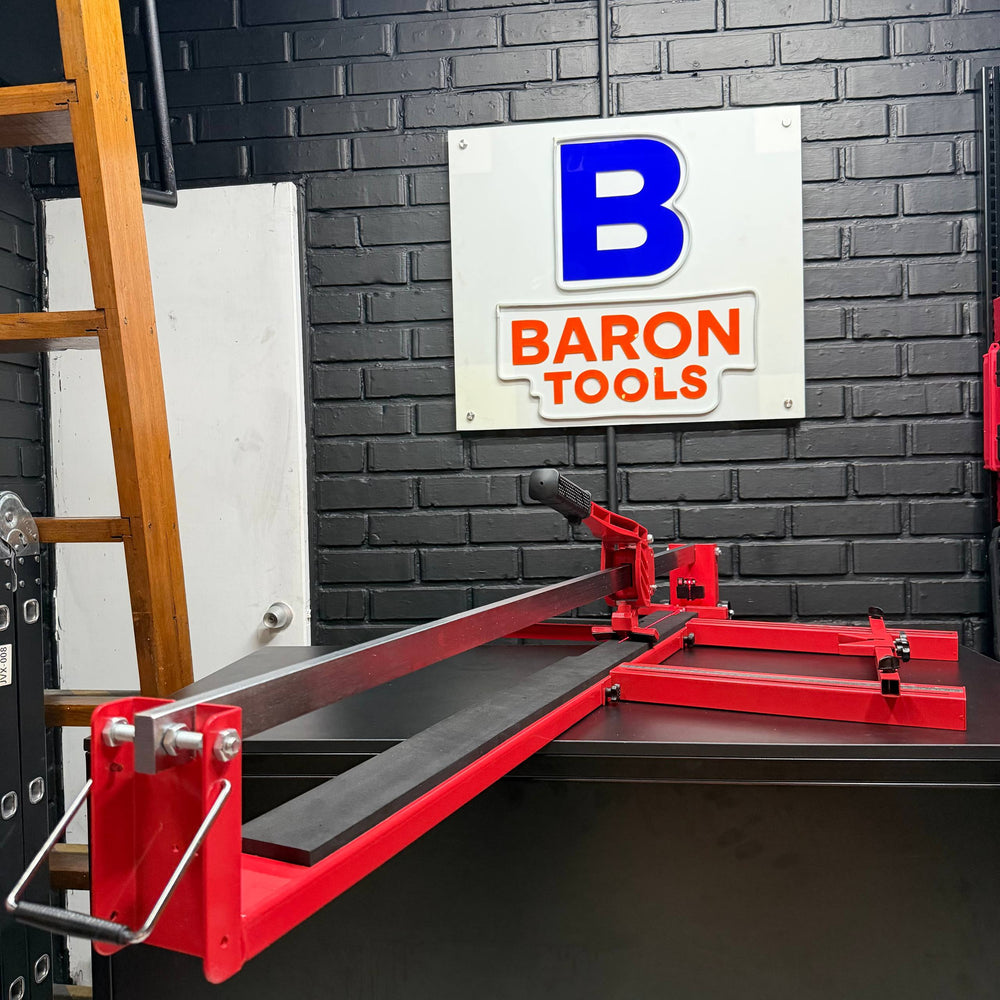 Cortadora de Baldosa industrial 1.20m con Guía Láser, con escuadra en centímetros y cortador suave con rodamientos - 6