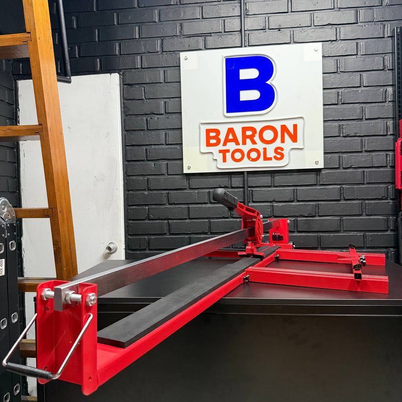 Cortadora de Baldosa industrial 1.20m con Guía Láser, con escuadra en centímetros y cortador suave con rodamientos foto 6