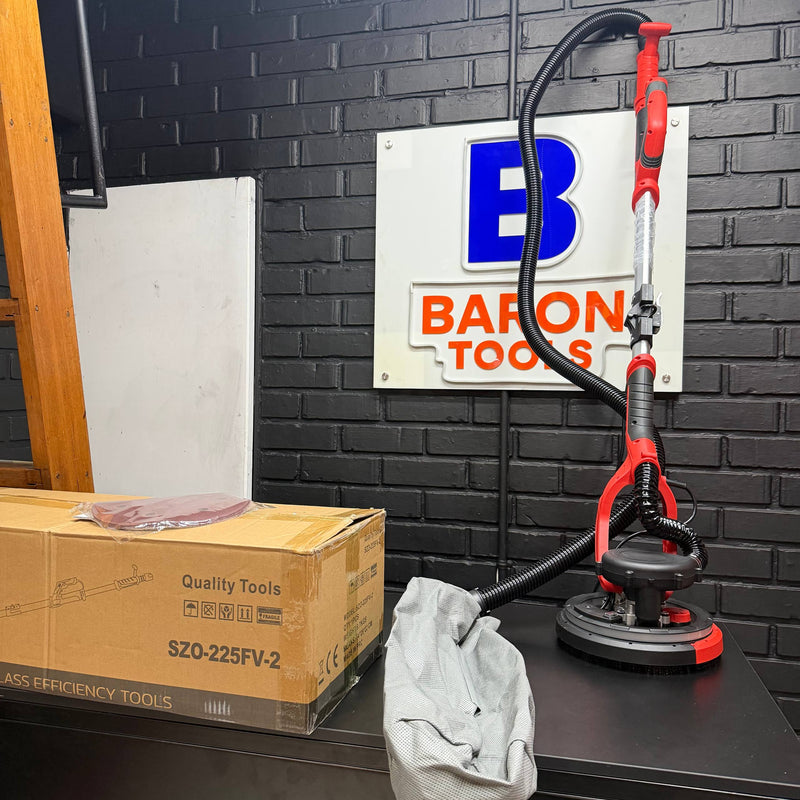 Lijadora profesional de Pared y Techo WorkMax Telescópica con sistema de succión de polvo foto 3