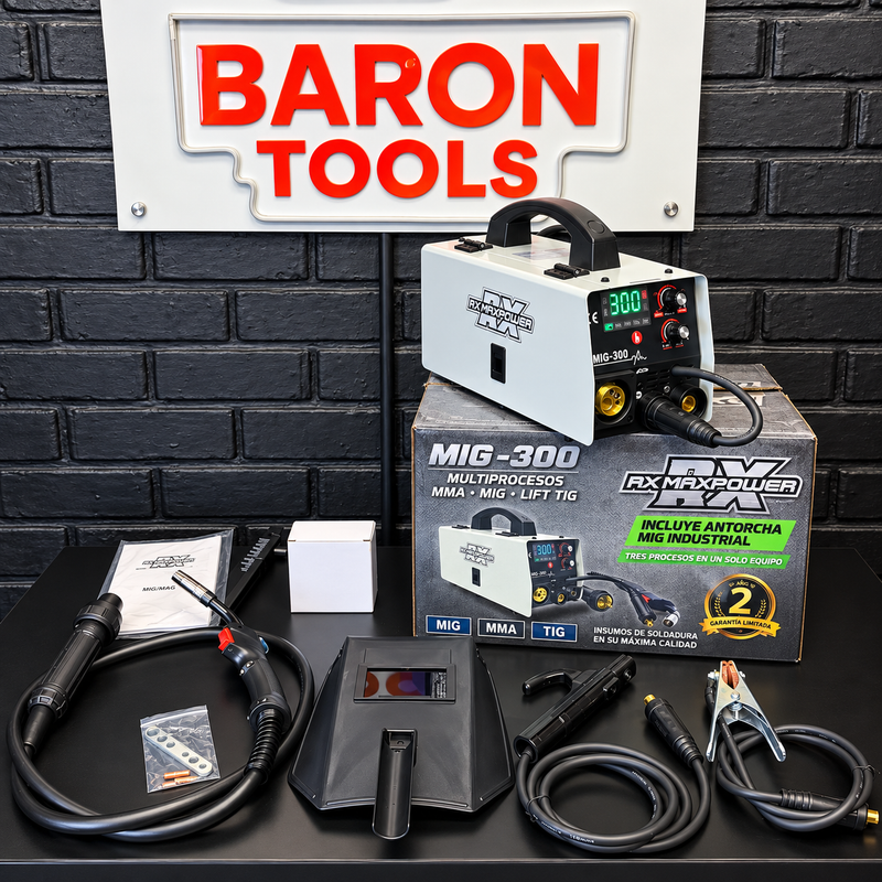 Soldadora Inversora RX Max Power MIG-300 Blanca 300A — MIG · MMA · Lift TIG | 110V/220V - 2 Años de Garantia foto 8