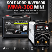 Soldador Inversor 300 AMP | MMA + LIFT TIG | Quema 6011, 6013 y 7018 | Bifásico 110V/220V | 2 Años de Garantía miniatura 1