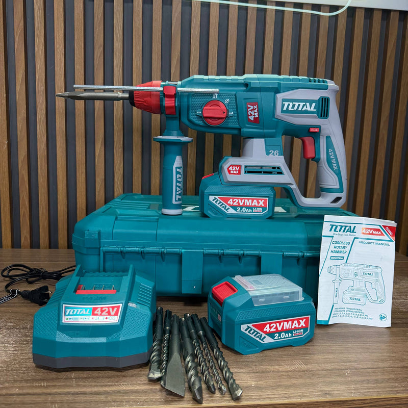 Rotomartillo Inalámbrico TOTAL 42V SDS Plus Industrial — 2.5 J foto 7