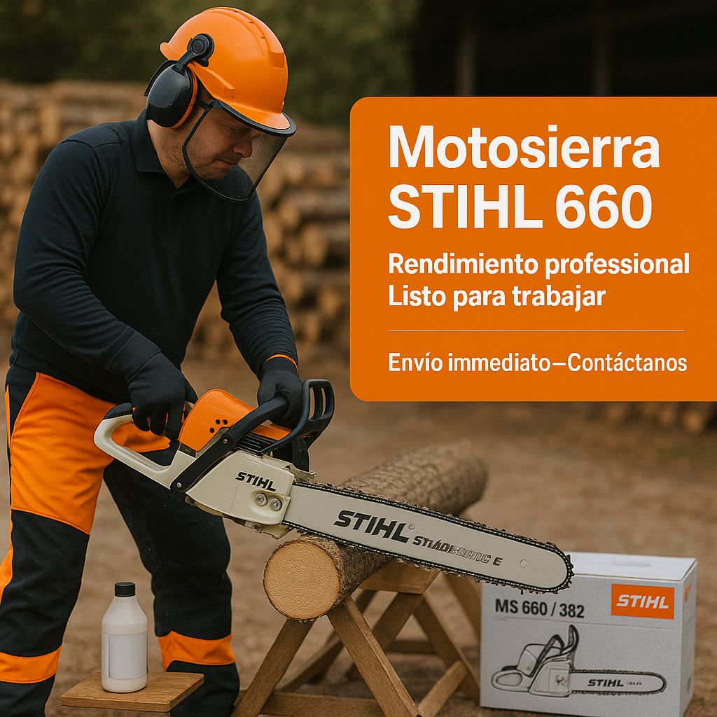 Motosierra tipo Stihl MS 660 + Obsequio Aceite y Caja — foto 4