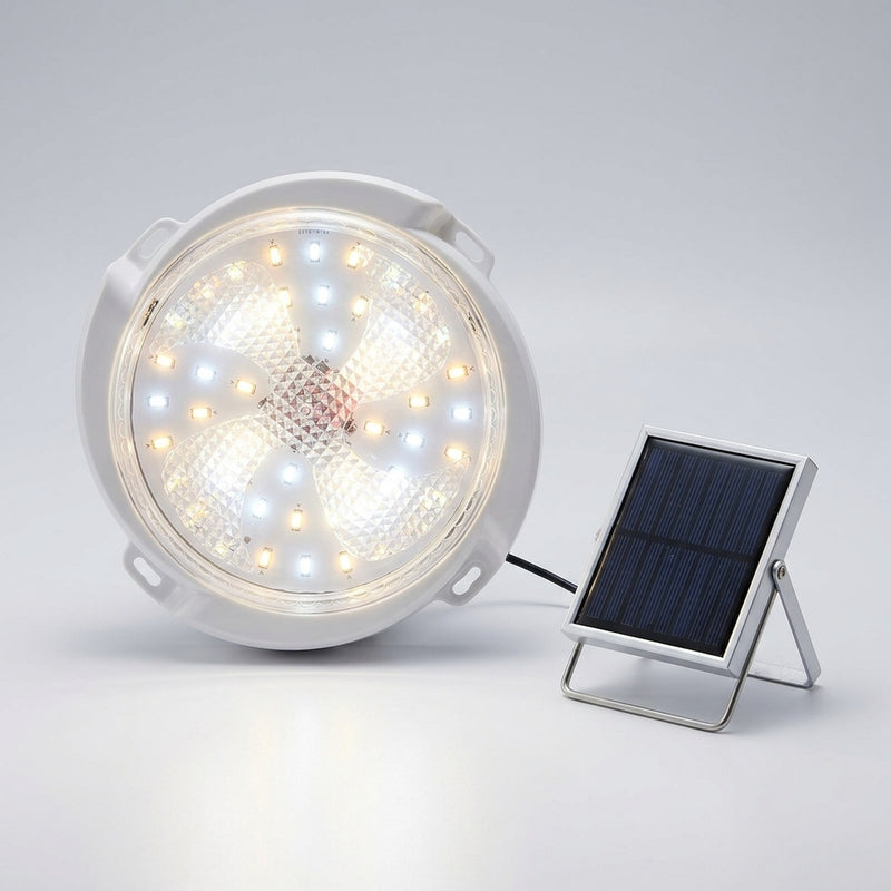 Plafón Solar LED de Techo 40W con Control Remoto y 3 Tonos de Luz foto 2