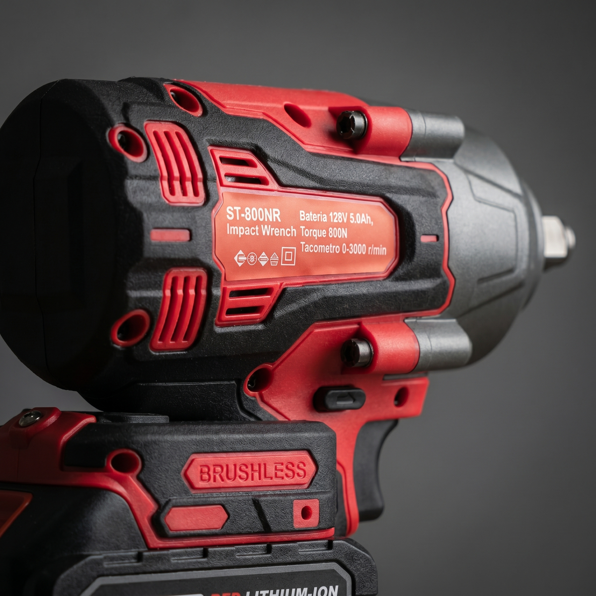 Llave de Impacto Inalámbrica 800 Nm 1/2" Brushless Stone Tools - 5