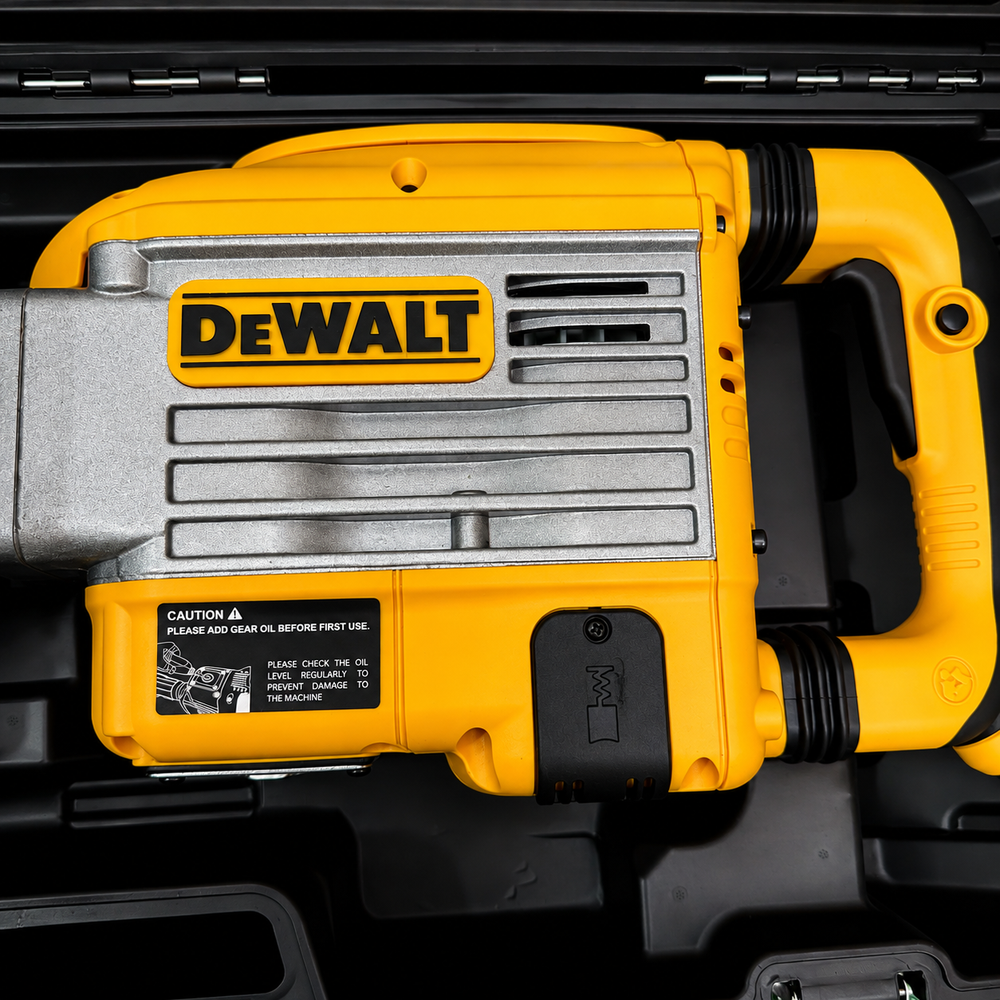 Demoledor Industrial DeWALT 60J – 2850W | HEX 30 mm con Maletín y 2 Cinceles - 9