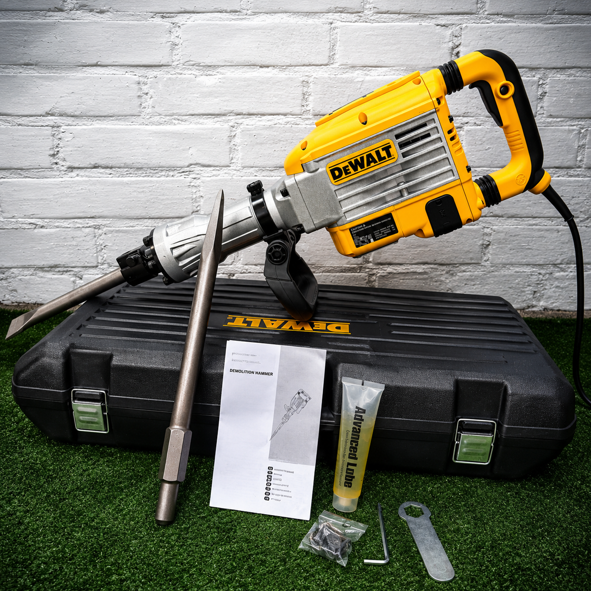 Demoledor Industrial DeWALT 60J – 2850W | HEX 30 mm con Maletín y 2 Cinceles