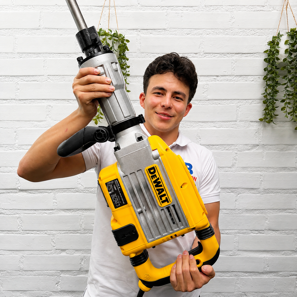 Demoledor Industrial DeWALT 60J – 2850W | HEX 30 mm con Maletín y 2 Cinceles - 7