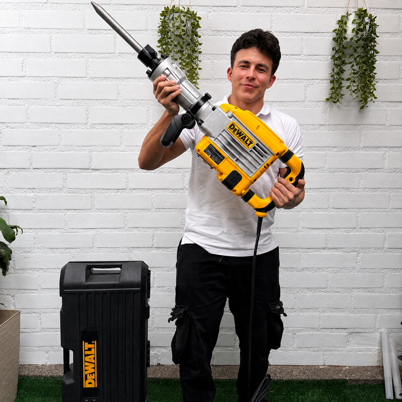 Demoledor Industrial DeWALT 60J – 2850W | HEX 30 mm con Maletín y 2 Cinceles foto 3