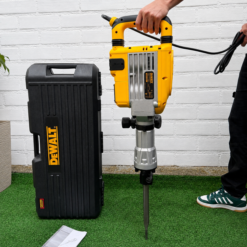 Demoledor Industrial DeWALT 60J – 2850W | HEX 30 mm con Maletín y 2 Cinceles - 6