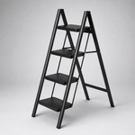 Escalera Plegable 4 Peldaños en Aluminio · Soporta 150kg · Antideslizante y Compacta · Garantía 1 año miniatura 1