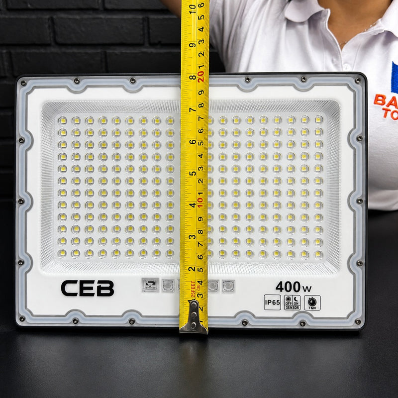 Reflector Solar CEB 400W Reales · Certificado RETILAP  · Garantía 2 años - Medidas Reales 2