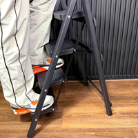 Escalera Plegable 4 Peldaños en Aluminio · Soporta 150kg · Antideslizante y Compacta · Garantía 1 año miniatura 10