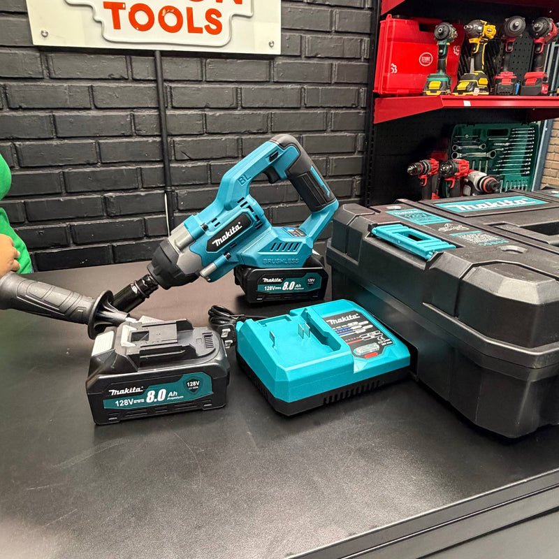 Llave de Impacto Makita 900 Nm Brushless 128V 1/2" — 2 Baterías 8.0 Ah | 1 Año de Garantía foto 1