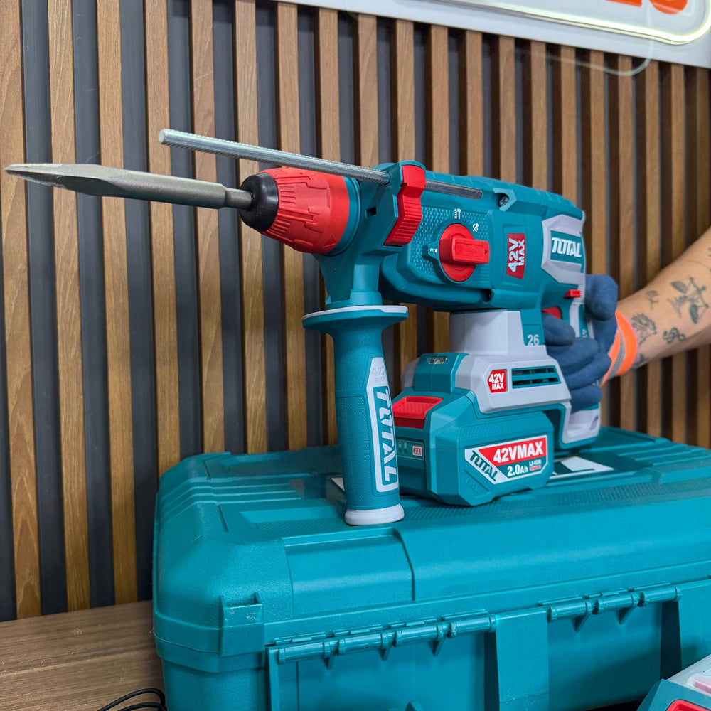 Nuevo Rotomartillo TOTAL 42V Inalámbrico SDS Plus  - Uso Industrial / 1 Año de Garantia - 1