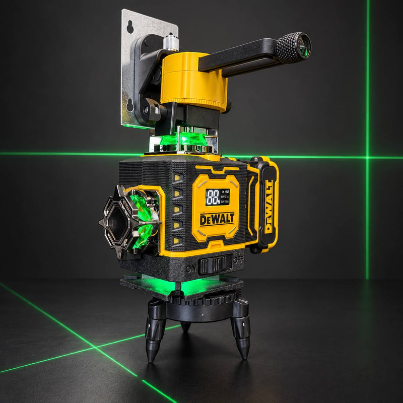Nivel Láser DeWALT 16 Líneas Verdes 4x360° – Autonivelante con accesorios foto 3