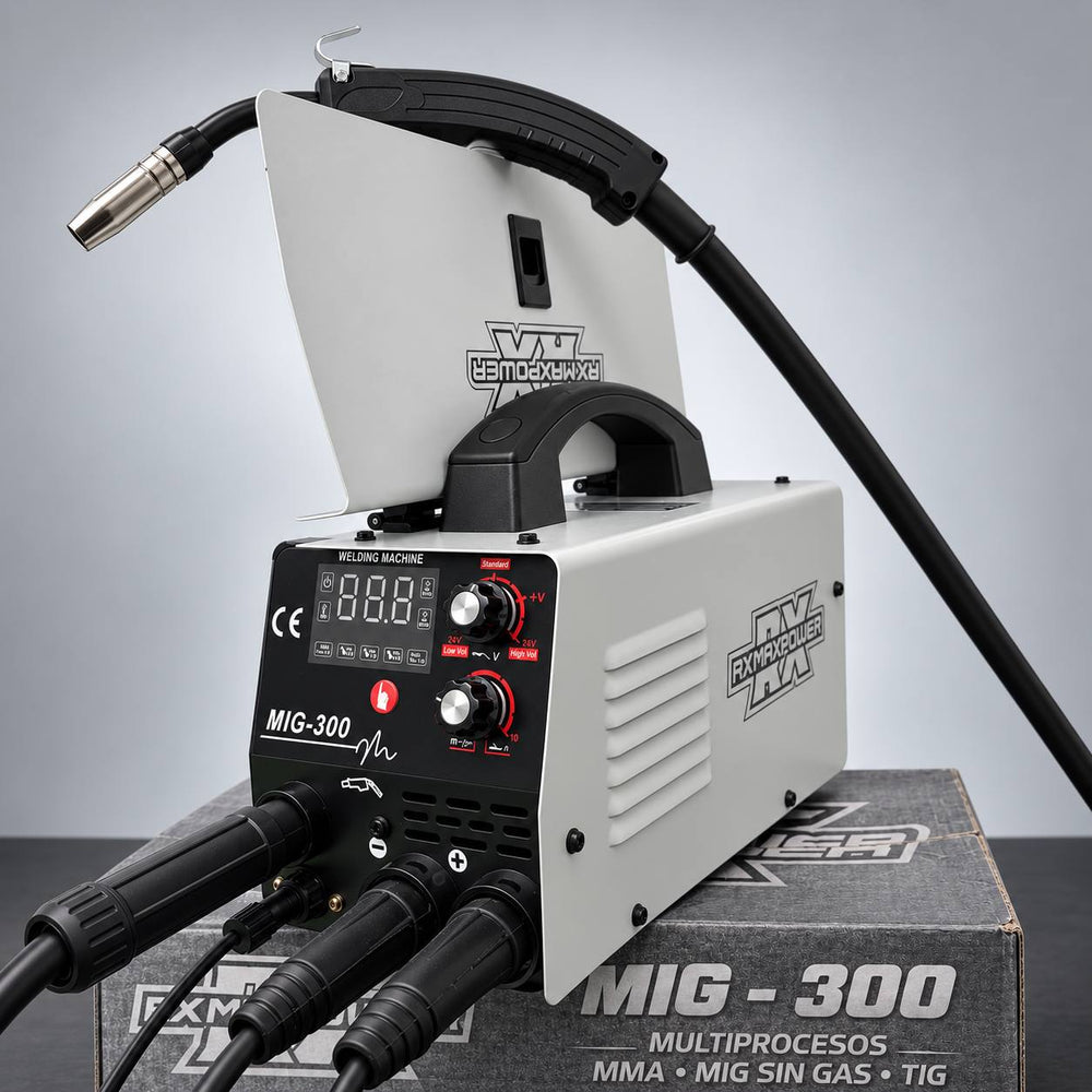 Soldadora Blanca RX MAX POWER 300AMP in Gas) – Garantía 2 años Procesos MMA - MIG - TIG - Soldadura revestida - 11