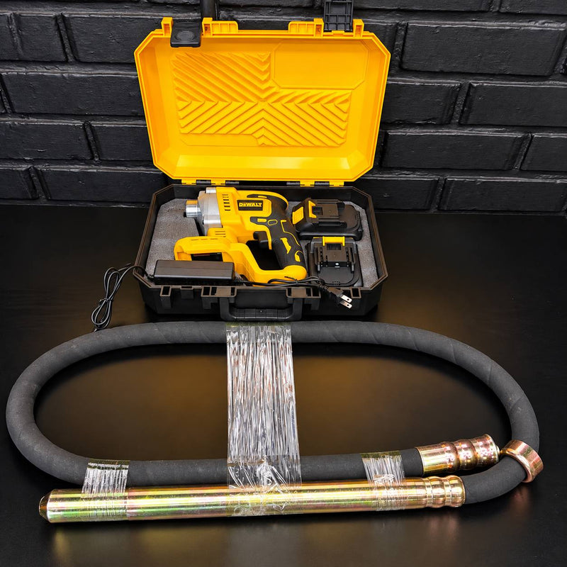 Vibrador de Concreto Inalámbrico DeWALT Brushless 3.500 RPM | 2 Baterías 128V | Manguera de 2 m | 1 Año de Garantía foto 7