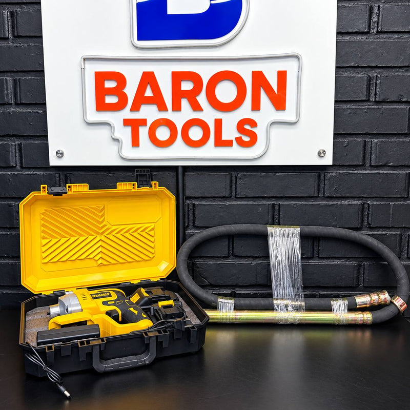 Vibrador de Concreto Inalámbrico DeWALT Brushless 3.500 RPM | 2 Baterías 128V | Manguera de 2 m | 1 Año de Garantía foto 3