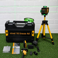 Nivel Láser DeWALT 16 Líneas Verdes 4x360° – Autonivelante con Trípode y Maletín miniatura 8