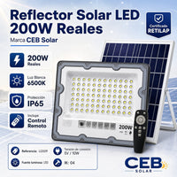 Reflector Solar CEB 200W Reales · Certificado RETILAP  · Garantía 2 años miniatura 1