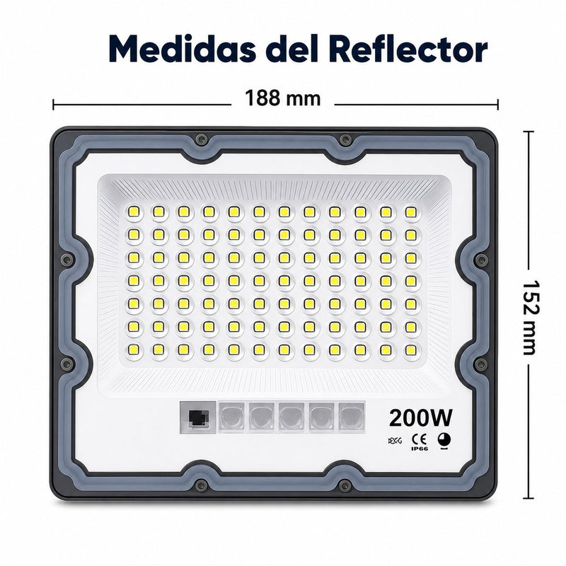 Reflector Solar CEB 200W Reales · Certificado RETILAP  · Garantía 2 años foto 8
