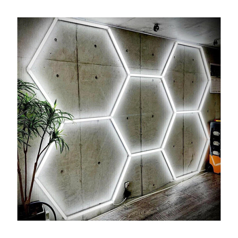 Luces LED Hexagonales · 5 Hexágonos · 3 Colores (3000K/4000K/6500K) · Detailing, Taller y Gimnasio · Garantía 1 año foto 4